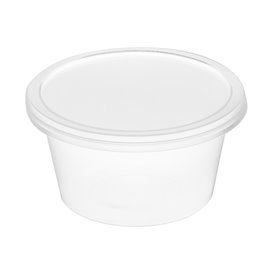 Dressingbecher mit Deckel Transparent aus PP 4Oz/120ml (100 Stück)