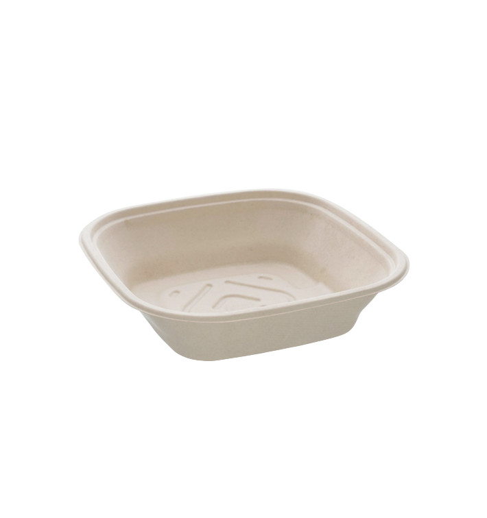 Schüssel Zuckerrohr Quadratisch Natürlich 2250ml 27cm (25 Stück) Schüssel Zuckerrohr Quadratisch Natürlich 2250ml 27cm (25 Stück)