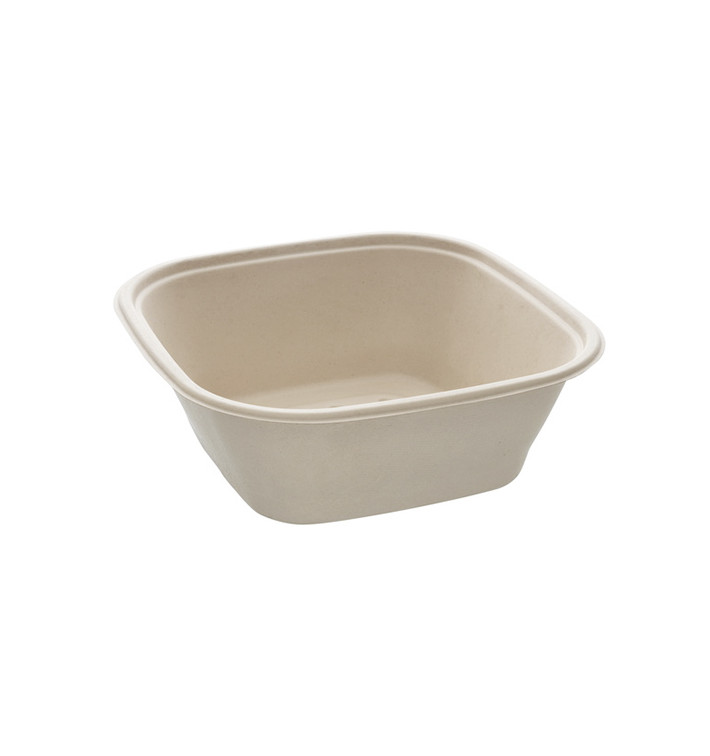 Schüssel Zuckerrohr Quadratisch Natürlich 3500ml 27cm (50 Stück) Schüssel Zuckerrohr Quadratisch Natürlich 3500ml 27cm (50 Stück)