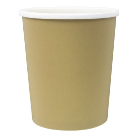 Kraft Pappbecher mit weißem Rand 1.000ml Ø11,7cm (500 Stück)