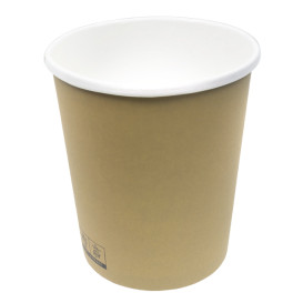 Kraft Pappbecher mit weißem Rand 1.000ml Ø11,7cm (500 Stück)