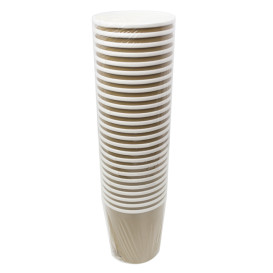 Kraft Pappbecher mit weißem Rand 1.000ml Ø11,7cm (500 Stück)