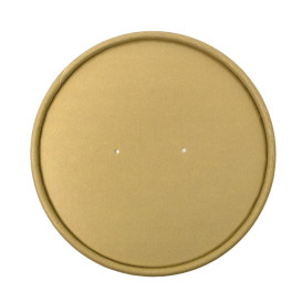 Kraftkarton-Deckel für Ø11,7cm Kraft Pappbecher (25 Stück)