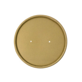 Kraftkarton-Deckel für Ø9,0cm Kraft Pappbecher (25 Stück)