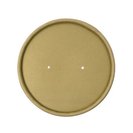 Kraftkarton-Deckel für Ø9,8cm Kraft Pappbecher (25 Stück)