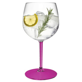 Kelchglas Balloon Mehrweg Durable aus TT Fuß Fuchsie 580ml (6 Stück)