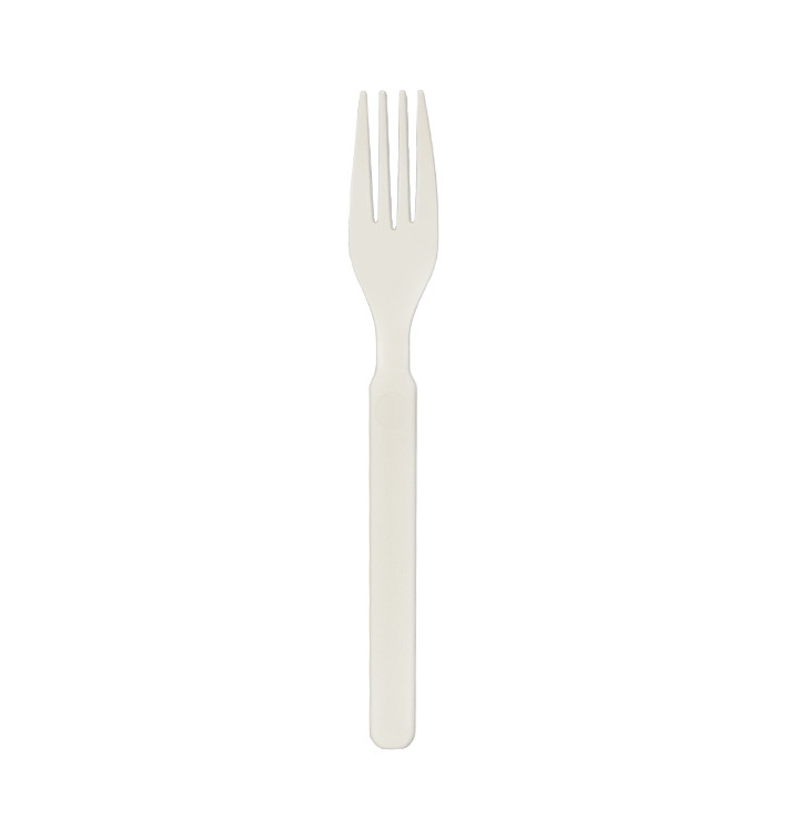 Wiederverwendbare Durable Gabel aus PP Creme 17,9cm (50 Stück) Wiederverwendbare Durable Gabel aus PP Creme 17,9cm (50 Stück)