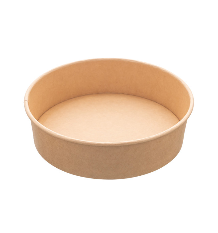 Salatschüssel aus Kraftkarton 950ml Ø18,5cm (50 Stück) Salatschüssel aus Kraftkarton 950ml Ø18,5cm (50 Stück)