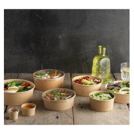 Salatschüssel aus Kraftkarton 950ml Ø18,5cm (50 Stück)