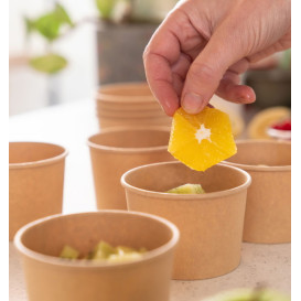 Dessertbecher aus Kraftkarton 250ml Ø9,0cm (500 Stück)