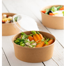 Salatschüssel aus Kraftkarton 600ml Ø15,0cm (300 Stück)