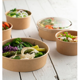 Salatschüssel aus Kraftkarton 750ml Ø15,0cm (300 Stück)
