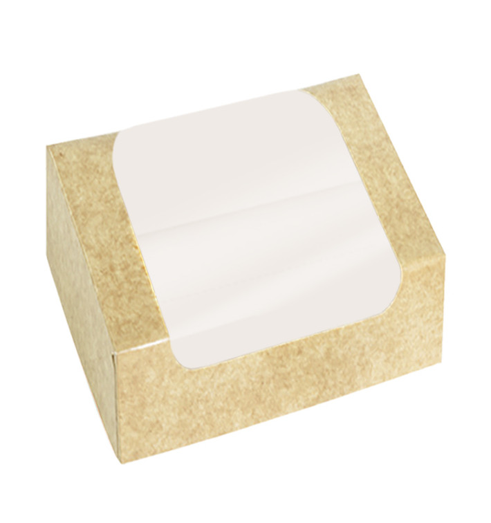 Rechteckige Verpackungen für Bäckereien PackiPack Vision Kraft 13x11x8cm (50 Stück) Rechteckige Verpackungen für Bäckereien PackiPack Vision Kraft 13x11x8cm (50 Stück)