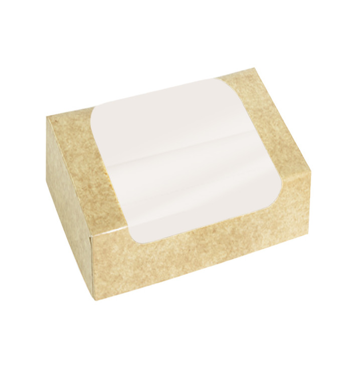 Rechteckige Verpackungen für Bäckereien PackiPack Vision Kraft 19x15x6cm (50 Stück) Rechteckige Verpackungen für Bäckereien PackiPack Vision Kraft 19x15x6cm (50 Stück)