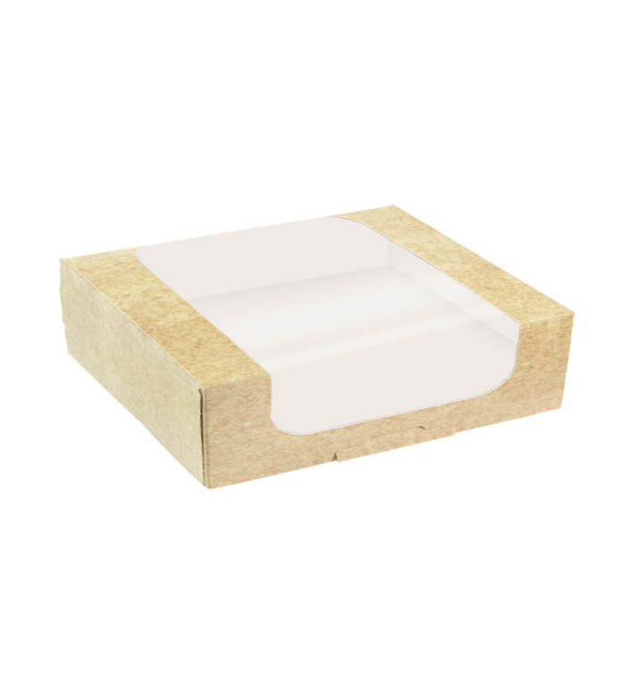 Quadratische Verpackungen für Bäckereien PackiPack Vision Kraft 28x28x8cm (X Stück) Quadratische Verpackungen für Bäckereien PackiPack Vision Kraft 28x28x8cm (X Stück)