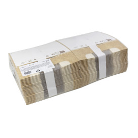 Rechteckige Verpackungen für Bäckereien PackiPack Vision Kraft 19x15x6cm (50 Stück)