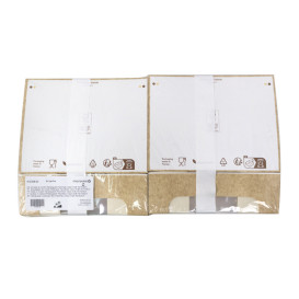Rechteckige Verpackungen für Bäckereien PackiPack Vision Kraft 19x15x6cm (50 Stück)