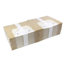 Rechteckige Verpackungen für Bäckereien PackiPack Vision Kraft 18x10x8cm (50 Stück)