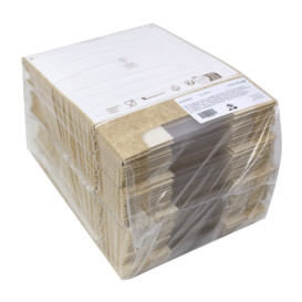 Quadratische Verpackungen für Bäckereien PackiPack Vision Kraft 20x20x6cm (50 Stück)