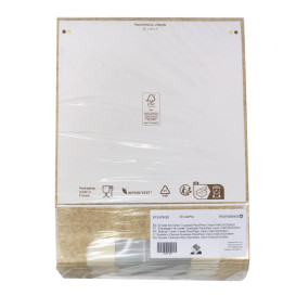 Quadratische Verpackungen für Bäckereien PackiPack Vision Kraft 20x20x6cm (50 Stück)
