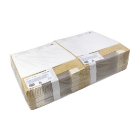 Quadratische Verpackungen für Bäckereien PackiPack Vision Kraft 24x24x6cm (50 Stück)