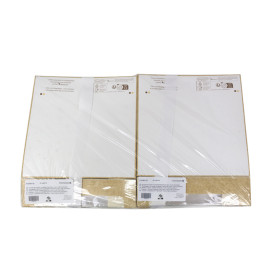 Quadratische Verpackungen für Bäckereien PackiPack Vision Kraft 24x24x6cm (50 Stück)