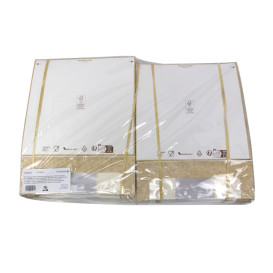 Quadratische Verpackungen für Bäckereien PackiPack Vision Kraft 24x24x8cm (50 Stück)