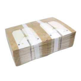 Quadratische Verpackungen für Bäckereien PackiPack Vision Kraft 19x19x9cm (50 Stück)