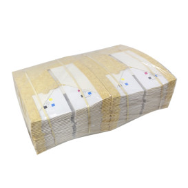 Quadratische Verpackungen für Bäckereien PackiPack Vision Kraft 21x21x10cm (X Stück)