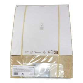 Quadratische Verpackungen für Bäckereien PackiPack Vision Kraft 28x28x10cm (25 Stück)