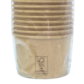 Suppenbecher aus Kraft-Kraftkarton Multi-Food 550ml Ø11,5cm (50 Stück)