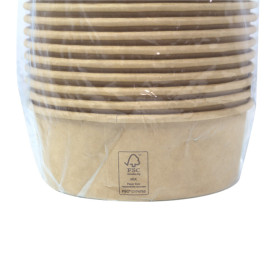 Salatschüssel aus Kraft-Kraftkarton 600ml Ø15,0cm (300 Stück)