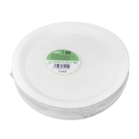 Pappteller Rund Weiß Ø26cm 250g/m² (350 Stück)