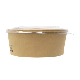 Suppenbecher Kraft-Kraft mit PET-Deckel 1.300ml Ø18,5cm (20 Stück)