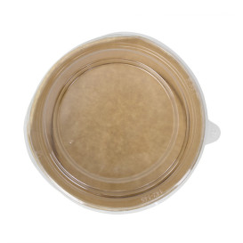 Suppenbecher Kraft-Kraft mit PET-Deckel 750ml Ø15cm (250 Stück)