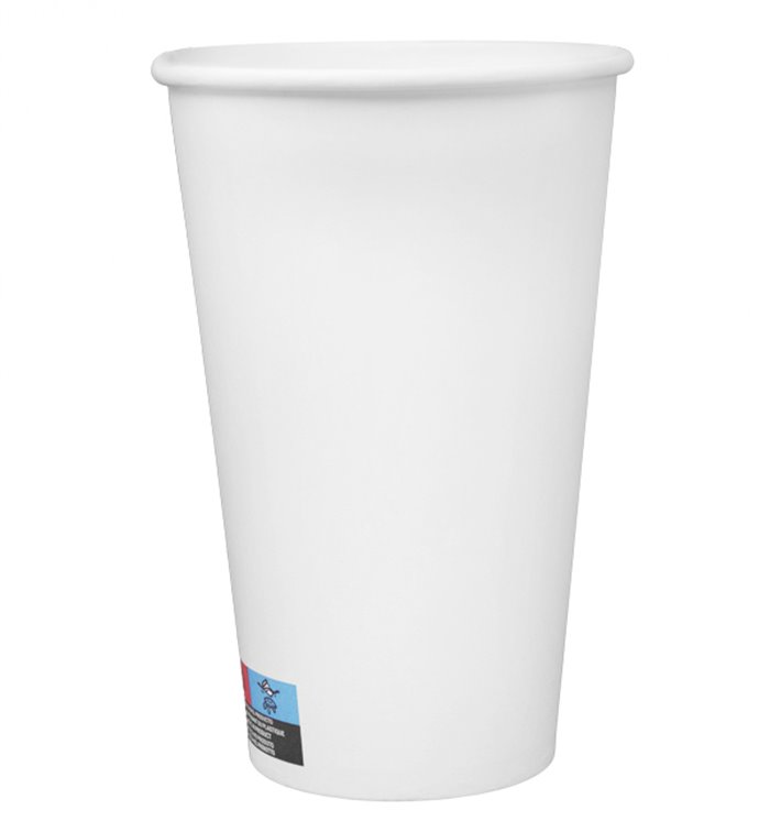 Karton Kaffeebecher to go weiß 16 Oz/500ml Ø9cm (500 Stück) Karton Kaffeebecher to go weiß 16 Oz/500ml Ø9cm (500 Stück)