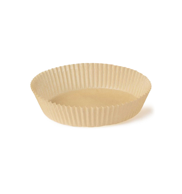 Kraftpapier für Heißluftfritteusen 40g Ø16x4cm (1.000 Stück) Kraftpapier für Heißluftfritteusen 40g Ø16x4cm (1.000 Stück)