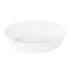 Kraftpapier für Heißluftfritteusen Weiß 90g Ø22x4cm (50 Stück) 