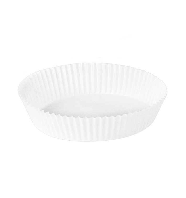 Kraftpapier für Heißluftfritteusen Weiß 90g Ø22x4cm (50 Stück) Kraftpapier für Heißluftfritteusen Weiß 90g Ø22x4cm (50 Stück)