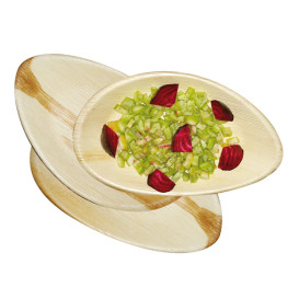 Oval Palmenblatt Schale 26x16x2,5cm (25 Einheiten)