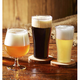 Wiederverwendbares Durable Bierglas SAN Klar 400ml (5 Stück)