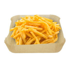 Kraftpapier für Heißluftfritteusen 40g 17x17x4cm (50 Stück) 