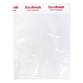 Wiederverwendbarer Vakuumbeutel Sacofresh Rot 30x20cm (100 Stück)
