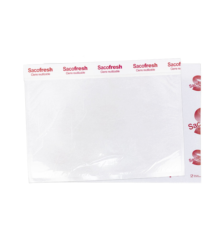 Wiederverwendbarer Beutel aus PE-Paper mit Haftklebeverschluss Sacofresh Rot 30x36cm (1.000 Stück) Wiederverwendbarer Beutel aus PE-Paper mit Haftklebeverschluss Sacofresh Rot 30x36cm (1.000 Stück)