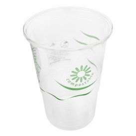 Bio-Becher aus PLA Transparent 250ml Ø7,3cm (500 Stück)