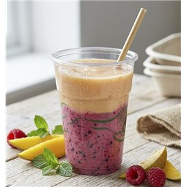 Bio-Becher aus PLA Transparent 250ml Ø7,3cm (500 Stück)