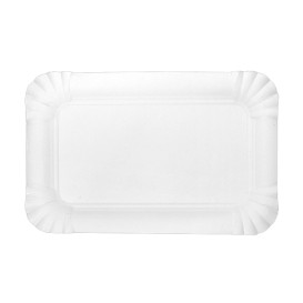 Pappschale rechteckig weiß 12x19cm (50 Stück)