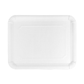 Pappschale rechteckig weiß 22x28cm (50 Stück)