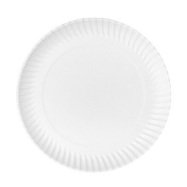 Pappteller Rund weiß Ø27cm 550g/m² (50 Stück)