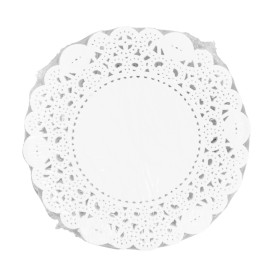 Rundes Spitzenpapier Weiß "Litos" Ø11,5cm (250 Stück)